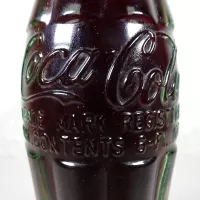 Tempe Arizona vintage 6 oz full hobbleskirt Coke bottle with Red Coca Cola Classic cap: Contents - Click to enlarge