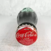 Denver Colorado vintage 8 oz full hobbleskirt no refill Coke bottle with Coca Cola Classic cap: Top - Click to enlarge
