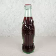 Jacksonville Florida vintage 8 oz full hobbleskirt no refill Coke bottle with Coca Cola Classic cap: Front