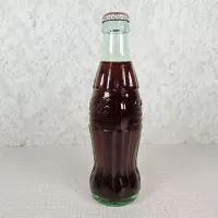 Jacksonville Florida vintage 8 oz full hobbleskirt no refill Coke bottle with Coca Cola Classic cap: Right - Click to enlarge
