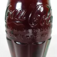 Jacksonville Florida vintage 8 oz full hobbleskirt no refill Coke bottle with Coca Cola Classic cap: Contents - Click to enlarge