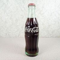 Rome Georgia vintage 6-1/2 oz full Coke bottle. White painted graphics. Red Coca Cola Classic cap: Front - Click to enlarge