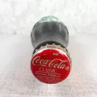 Springfield Illinois vintage 8 oz full hobbleskirt no refill Coke bottle with Coca Cola Classic cap: Top - Click to enlarge