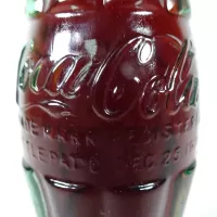 Ottumwa Iowa vintage 8 oz full hobbleskirt no refill Coke bottle with Coca Cola Classic cap: patD - Click to enlarge