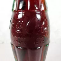 New Orleans Louisiana vintage 8 oz full hobbleskirt no refill Coke bottle with Coca Cola Classic cap: patD - Click to enlarge