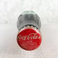 Boston Massachusetts vintage 8 oz full hobbleskirt no refill Coke bottle with Coca Cola Classic cap: Top - Click to enlarge