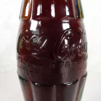 St Louis Missouri vintage 8 oz full hobbleskirt no refill Coke bottle with Coca Cola Classic cap: patD - Click to enlarge