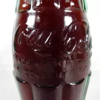 St Louis Missouri vintage 8 oz full hobbleskirt no refill Coke bottle with Coca Cola Classic cap: Contents - Click to enlarge