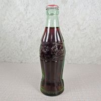 Las Vegas Nevada vintage 6 oz full hobbleskirt Coke bottle with red Coca Cola Classic cap: Back - Click to enlarge