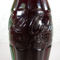 Las Vegas Nevada vintage 6 oz full hobbleskirt Coke bottle with red Coca Cola Classic cap: patD - Click to enlarge