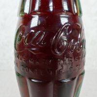 Las Vegas Nevada vintage 8 oz full hobbleskirt Coke bottle with red Coca Cola Classic cap: Contents - Click to enlarge