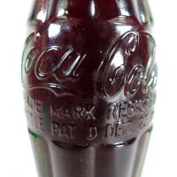 Charlotte North Carolina vintage 6 oz full hobbleskirt Coke bottle with red Coca Cola Classic cap: patD - Click to enlarge