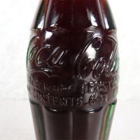 Charlotte North Carolina vintage 6 oz full hobbleskirt Coke bottle with red Coca Cola Classic cap: Contents - Click to enlarge