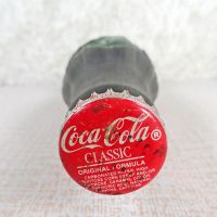 Durham North Carolina vintage 6 oz full hobbleskirt Coke bottle with red Coca Cola Classic cap: Top - Click to enlarge