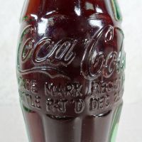 Durham North Carolina vintage 6 oz full hobbleskirt Coke bottle with red Coca Cola Classic cap: patD - Click to enlarge