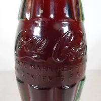 Austin Texas vintage 8 oz full hobbleskirt no refill Coke bottle with Coca Cola Classic cap: Contents - Click to enlarge
