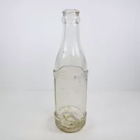 Vintage 1947 Embossed Property of Coca Cola Bot. Co Tiffin O. thick clear glass bottle. Four stars on neck: Back - Click to enlarge
