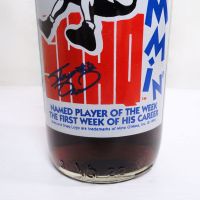 Shaq Jammin’ full 12 oz. Longneck Pepsi bottle from his 1992-1993 rookie season with the Orlando Magic: Stats View - Click to enlarge