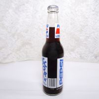 Shaq Scorin' full 12 oz. Longneck Pepsi bottle from his 1992-1993 rookie season with the Orlando Magic: Left Side View - Click to enlarge