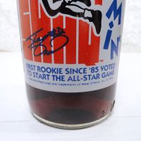 Shaq Slammin' full 12 oz. Longneck Pepsi bottle from his 1992-1993 rookie season with the Orlando Magic: Stats View - Click to enlarge