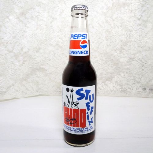 Shaq Stuffin 12 oz Full Longneck Pepsi Bottle 1992-1993