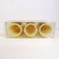 LED Real Wax Flameless Flickering Pillar Candles 3 Pack - Click to enlarge