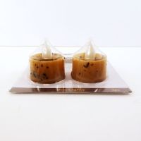 LED Flickering Tea Light Candles Rustic Gold 2 Pack - Click to enlarge