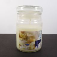 Fresh Linen 3.5 oz. Scented Candle in Glass Jar