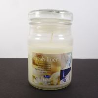 Fresh Linen 3.5 oz. Scented Candle in Glass Jar - Click to enlarge