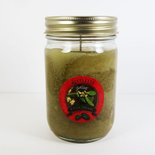 Mistletoe 8 oz. Scented Candle in a Glass Jar