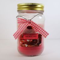 Strawberry Shortcake 9.5 oz. Scented Candle Glass Jar - Click to enlarge