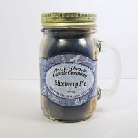Blueberry Pie Scented Candle in Large Glass Mug - Click to enlarge