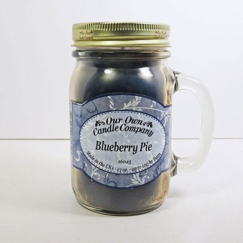 Blueberry Pie Scented Candle in Large Glass Mug