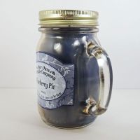 Blueberry Pie Scented Candle in Large Glass Mug - Click to enlarge