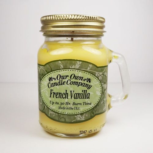 French Vanilla Scented Candle in Small Glass Mug