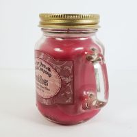 Wine and Roses Scented Candle in Small Glass Mug - Click to enlarge