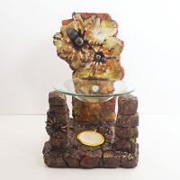 Tarantulas on a Crumbling Old Brick Wall Candle Warmer - Click to enlarge