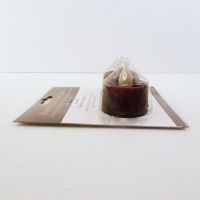 LED Flickering Tea Light Candles Rustic Brown 2  - Click to enlarge