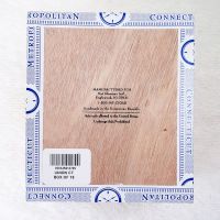 Nat Sherman Empty Wood Cigar Box with Paper Trim and Two Wood Dividers Bottom View - Click to enlarge