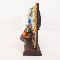 Dolphins Quartz Table Clock Seashells and Ocean Scene - Click to enlarge