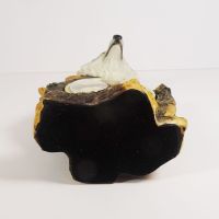 Wolf Head Polyresin Figurine Quartz Table Clock - Click to enlarge