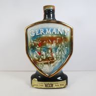 Vintage 1970 Jim Beam Decanter Map of East and West Germany
