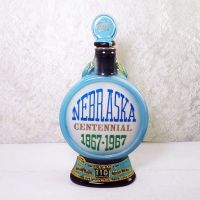 Vintage 1967 Jim Beam Decanter Nebraska Centennial Front - Click to enlarge