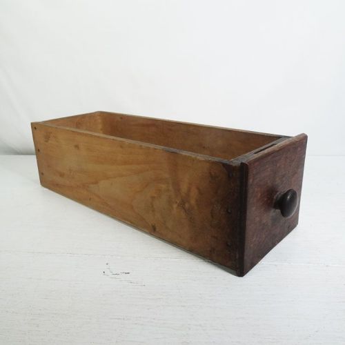 Vintage Wood Sewing Machine Drawer with Knob No. 16