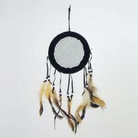 Dream Catcher a wounded Indian warrior on his pony with a spear through his body. Dreamcatcher Wall Hanging: Back View - Click to enlarge