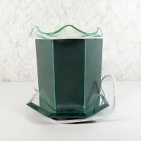 Electric oil or tart warmer. Bunch of grapes on a vine statue with ornate base. Beveled glass and mirrors: Back - Click to enlarge