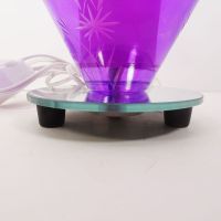 Wildflowers on Purple Electric Scented Oil Tart Warmer with Mirrored Base: Feet View - Click to enlarge
