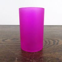 Hot Pink glass lighting tube for our electric oil warmers: Back - Click to enlarge