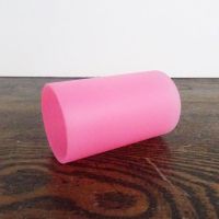 Pink glass lighting tube for our electric oil warmers: Side - Click to enlarge