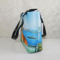 Boxer Dog Bucket Style Shoulder Tote Bag Right - Click to enlarge